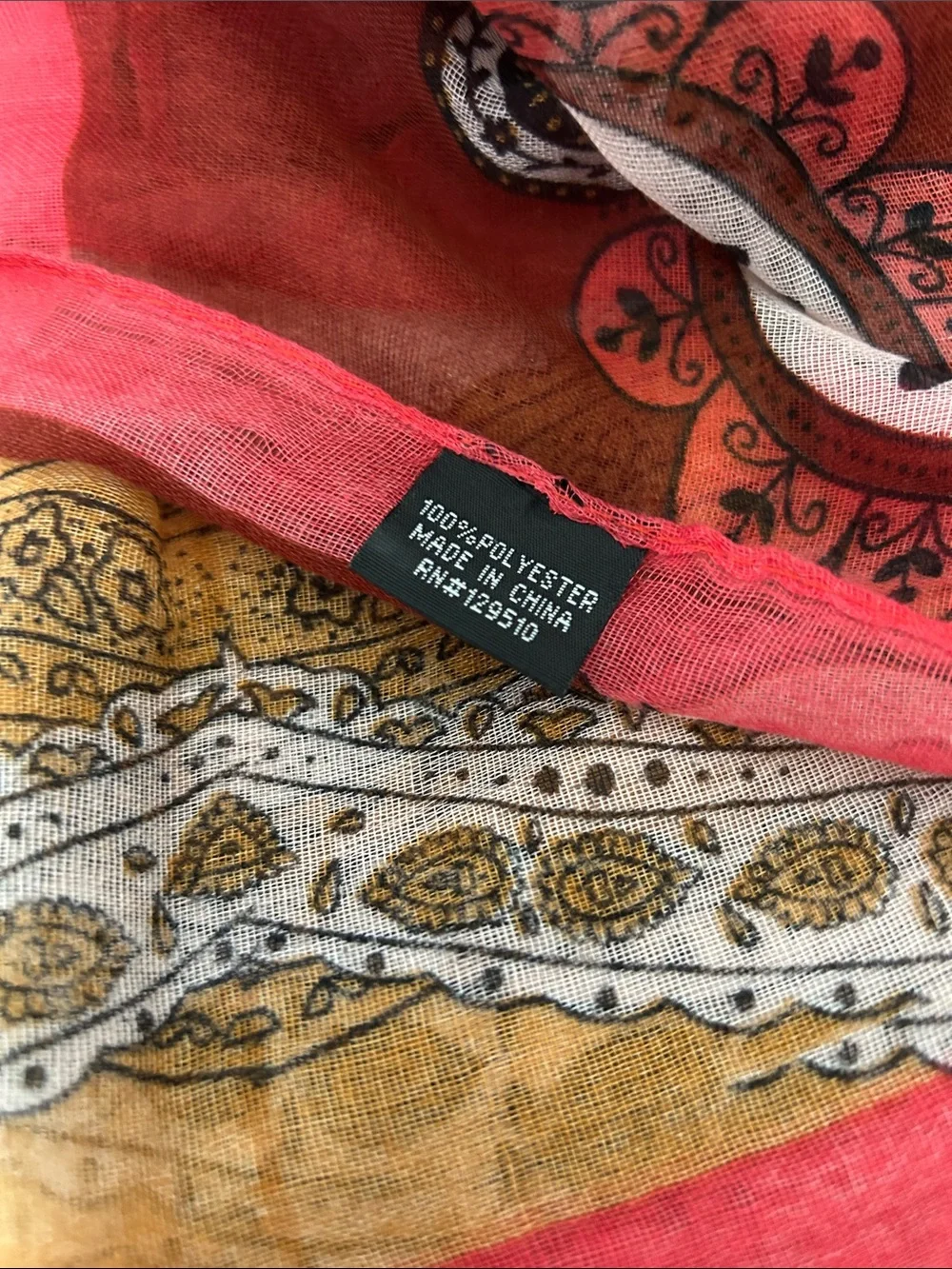 Stunning Extra-Large, Rectangular Scarf